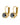 MADU SG HEMATITE Earrings Gold