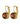 LOUISE SG BROWN Earrings Gold