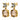 NICOLA SG GREY/GOLDEN Earrings Gold