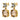 NICOLA SG GREY/GOLDEN Earrings Gold