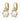 BEGONIA SG WHITE PEARL Earrings Gold