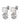 FLOSS SS CRYSTAL / WHITE PEARL Earrings