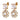 POPPY SG CRYSTAL / WHITE PEARL Earrings Gold