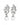 BALETE SS CRYSTAL_WHITE PEARL EARRINGS SILVER
