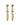 TENERE SG GOLDEN_GREY EARRINGS GOLD