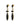 TENERE SG BLACK_CRYSTAL EARRINGS GOLD
