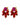 DRAGO SG RED / PINK EARRINGS GOLD