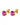 DAZE SG PINK EARRINGS GOLD