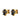 BILLIS SG BLACK MIX EARRINGS GOLD