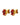 BILLIS SG RED / PINK EARRINGS GOLD