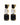 ESMARA SG BLACK / CRYSTAL EARRINGS GOLD