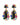 LUCIA SG RAINBOW EARRINGS GOLD