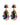 LUCIA SG RAINBOW EARRINGS GOLD