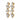 MAYHEM SG CRYSTAL / WHITE PEARL Earrings Gold