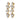 MAYHEM SG CRYSTAL / WHITE PEARL Earrings Gold