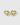 Puff Heart Earrings Gold