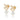 Ellipse mini pearl Earrings Gold
