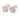 Glamorous - champagne Earrings studs Silver