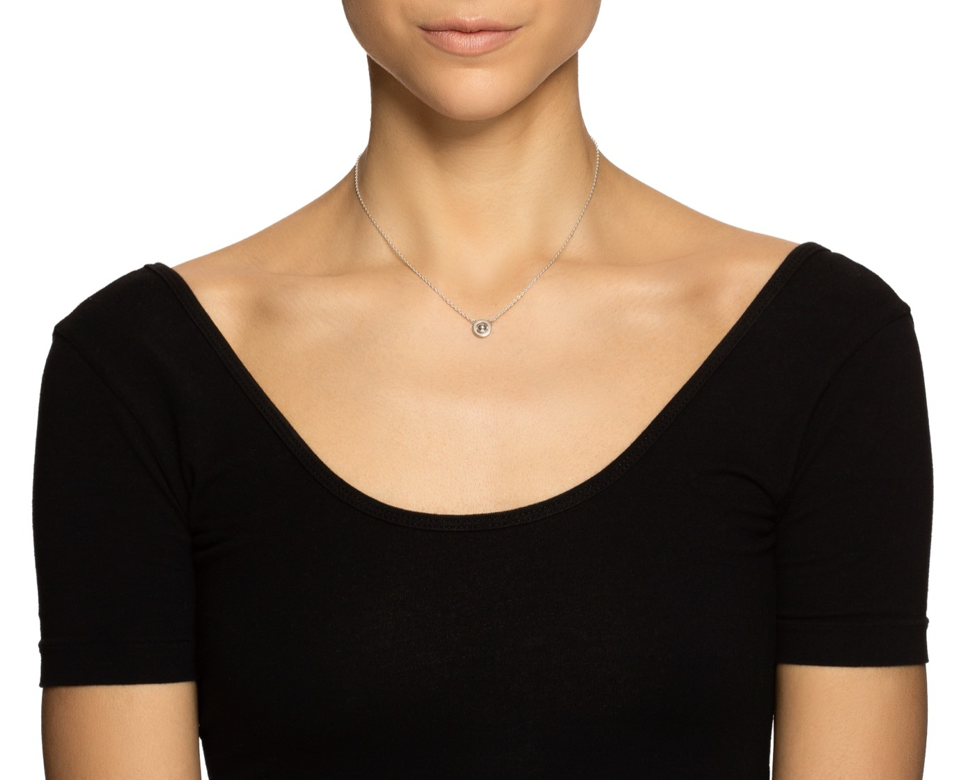 Mini Planet Halskæde Sølv 42-45 cm