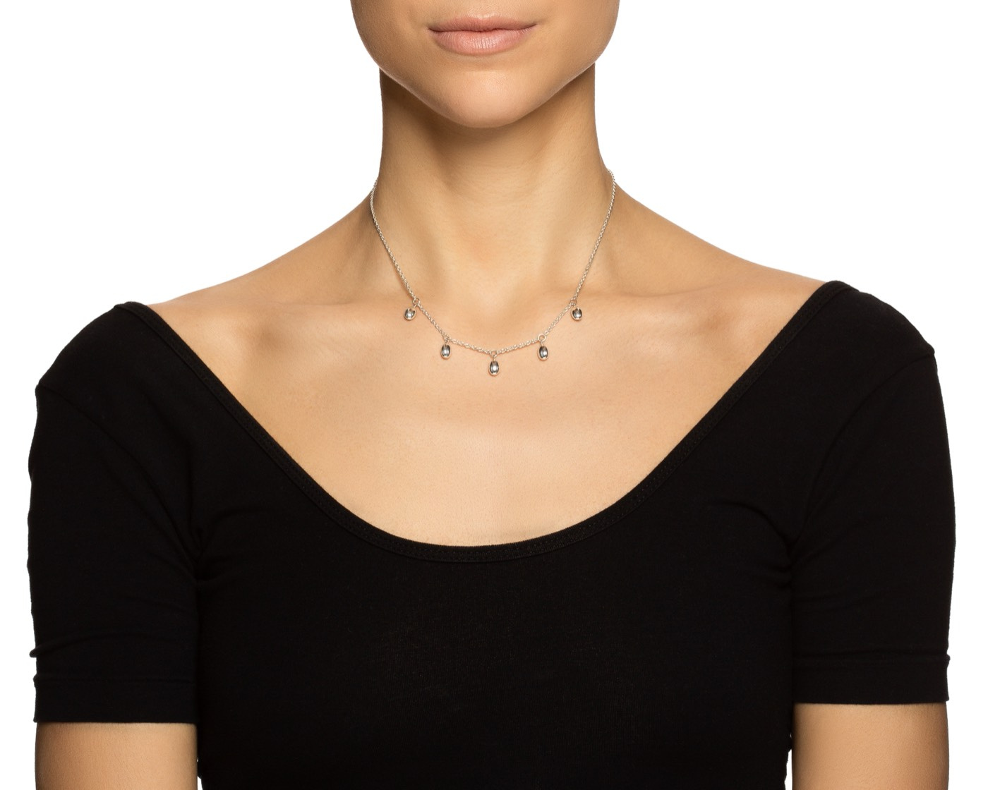 Love Beads Plain Halskæde Sølv 42-45 cm