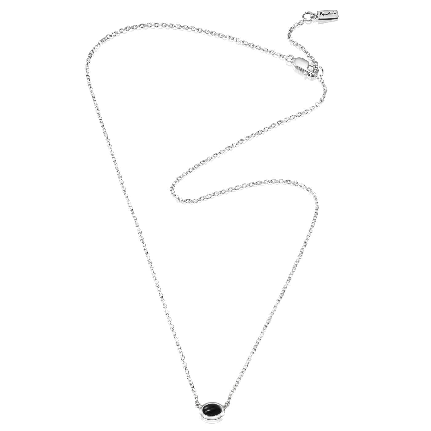 Love Bead Sølv - Onyx Halskæde Sølv