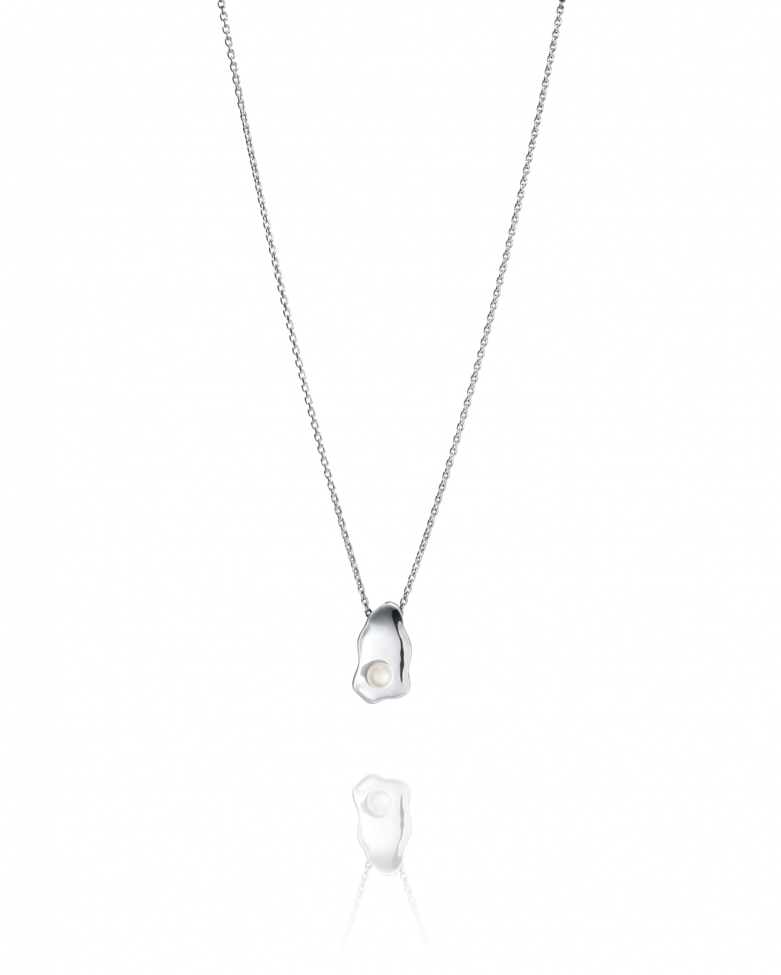 Oyster Halskæde Sølv