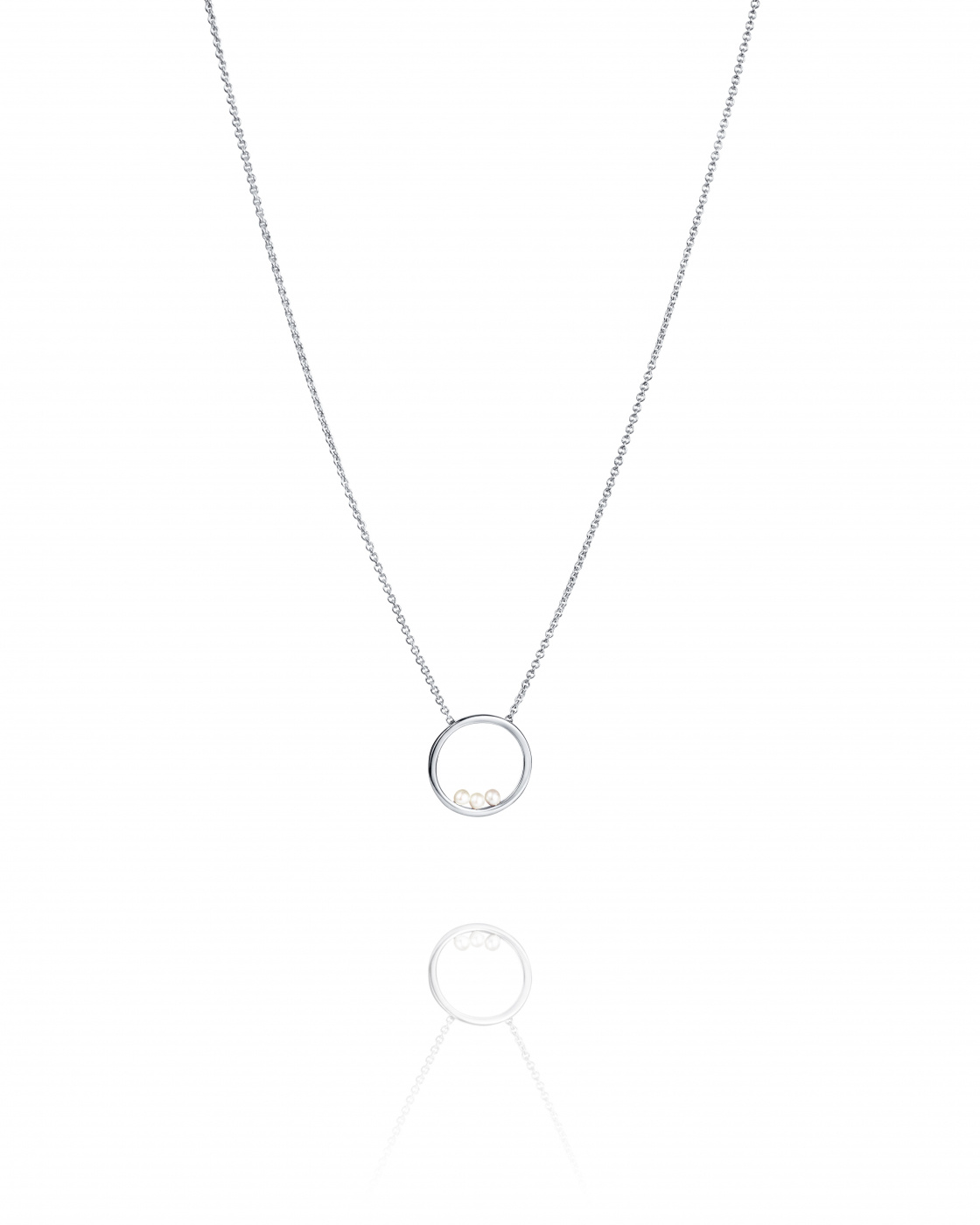 Roller coaster Necklace Silver