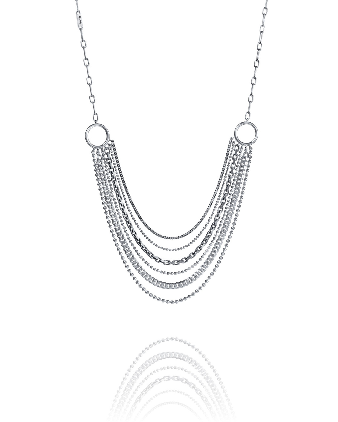 Freedom Chains Necklace Silver