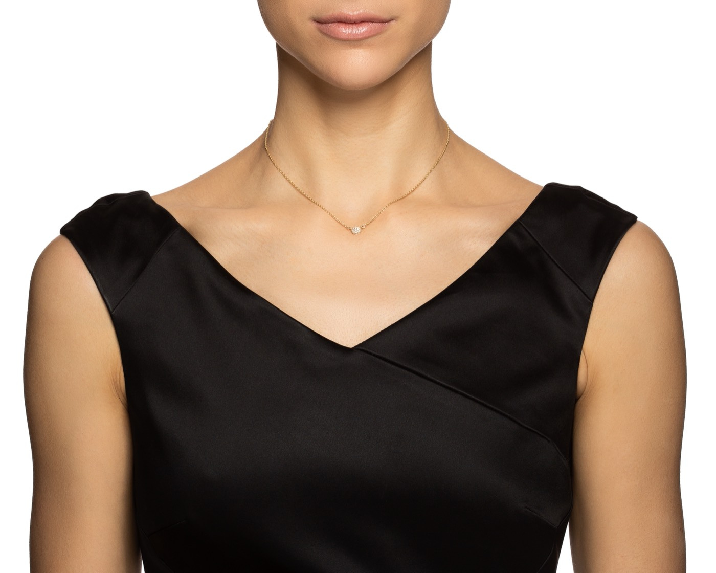 Love Bead - Diamonds Halskæde Guld 38-42 cm