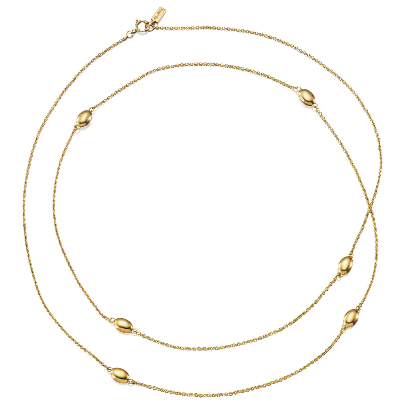Love Bead Long - Gold Halskæde Guld