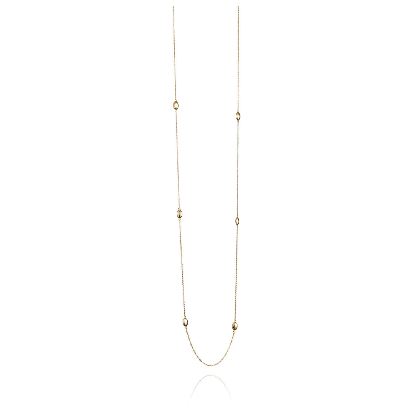Love Bead Long - Gold Halskæde Guld