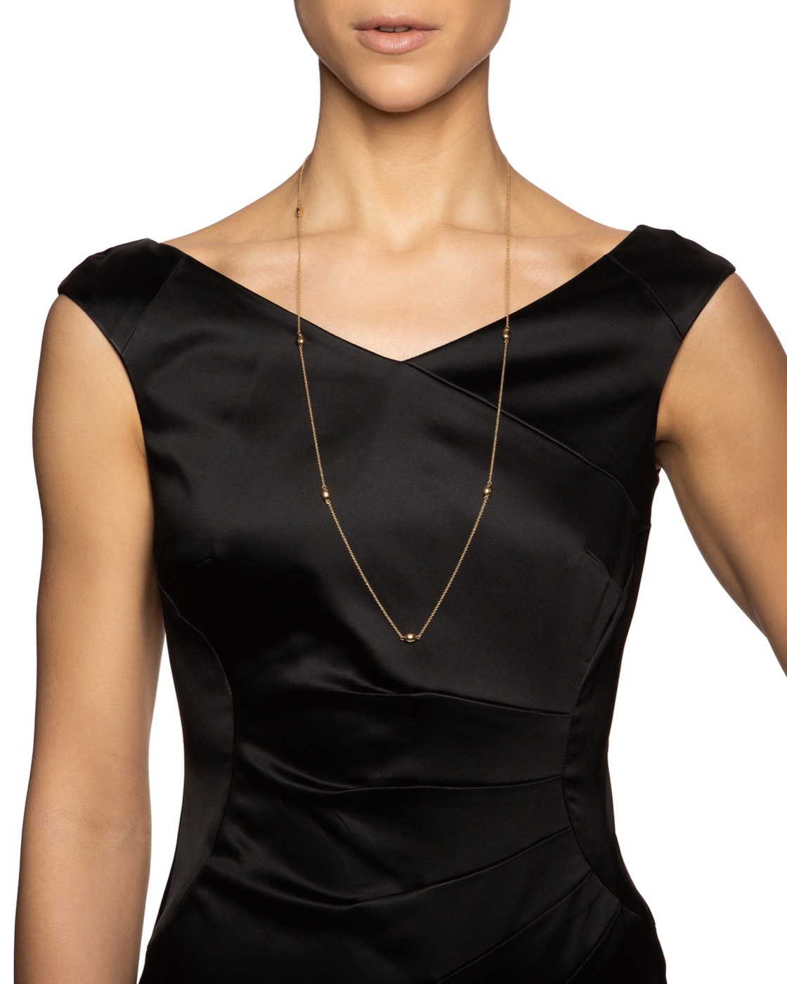 Love Bead Long - Gold Halskæde Guld