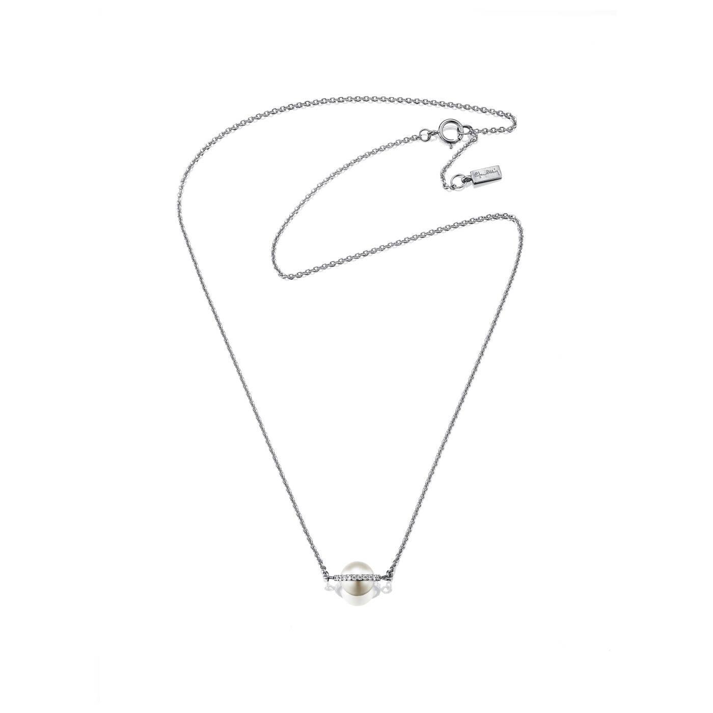 Day Pearl & Stars Halskæde Hvidguld