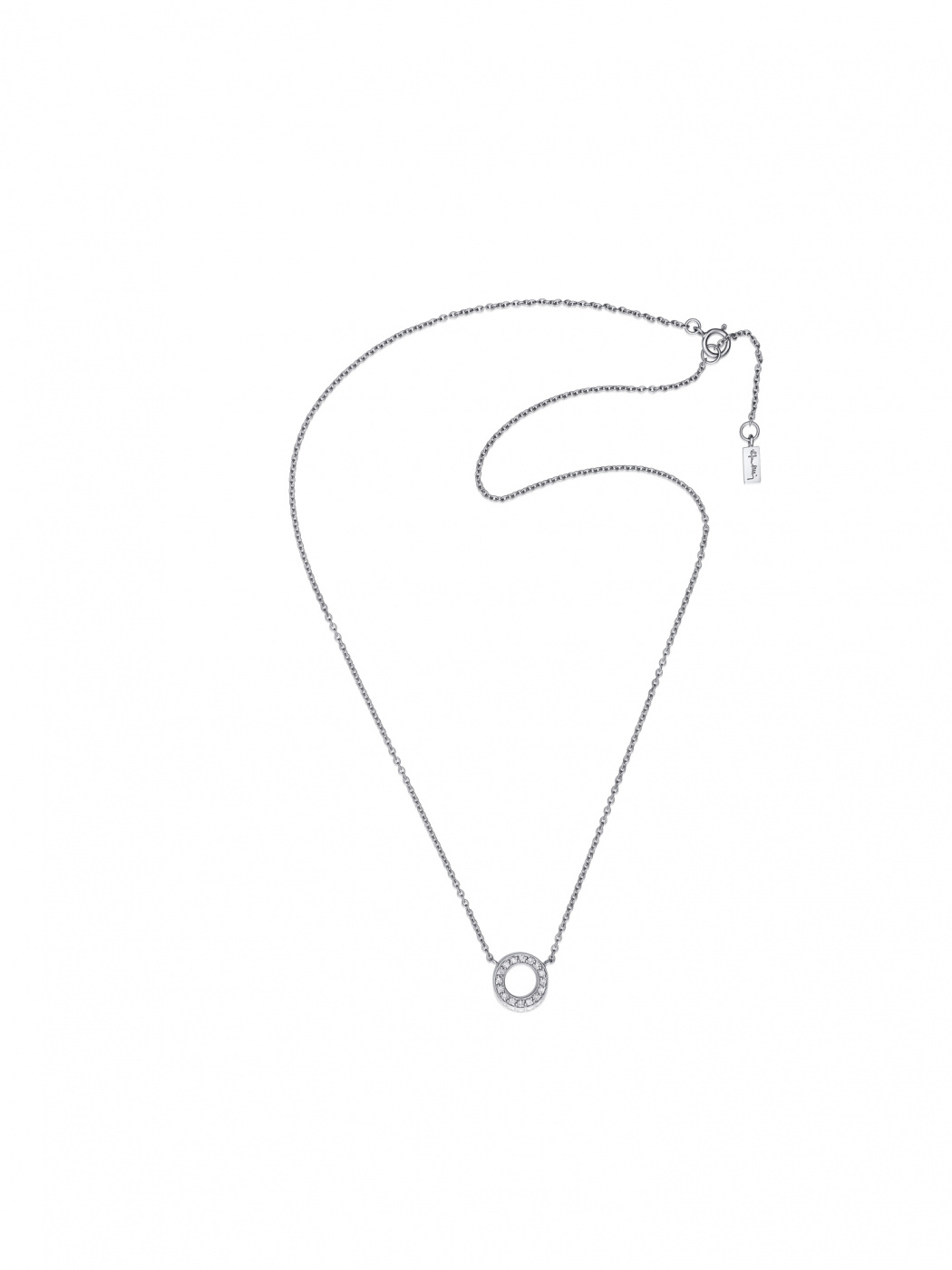 Circle Of Love Halskæde Hvidguld 42-45 cm