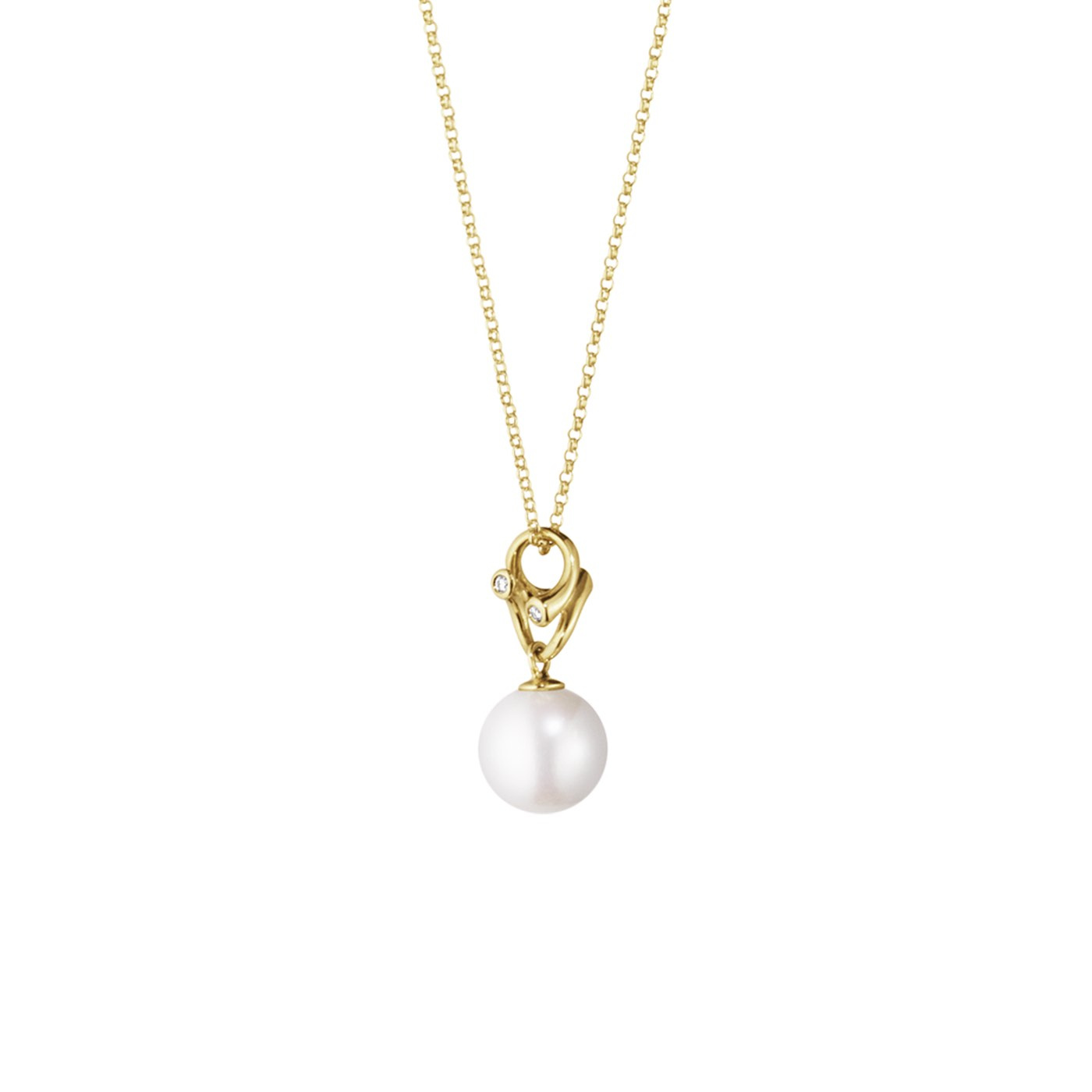 MAGIC Vedhæng Guld PEARL Diamant 0.04 CT