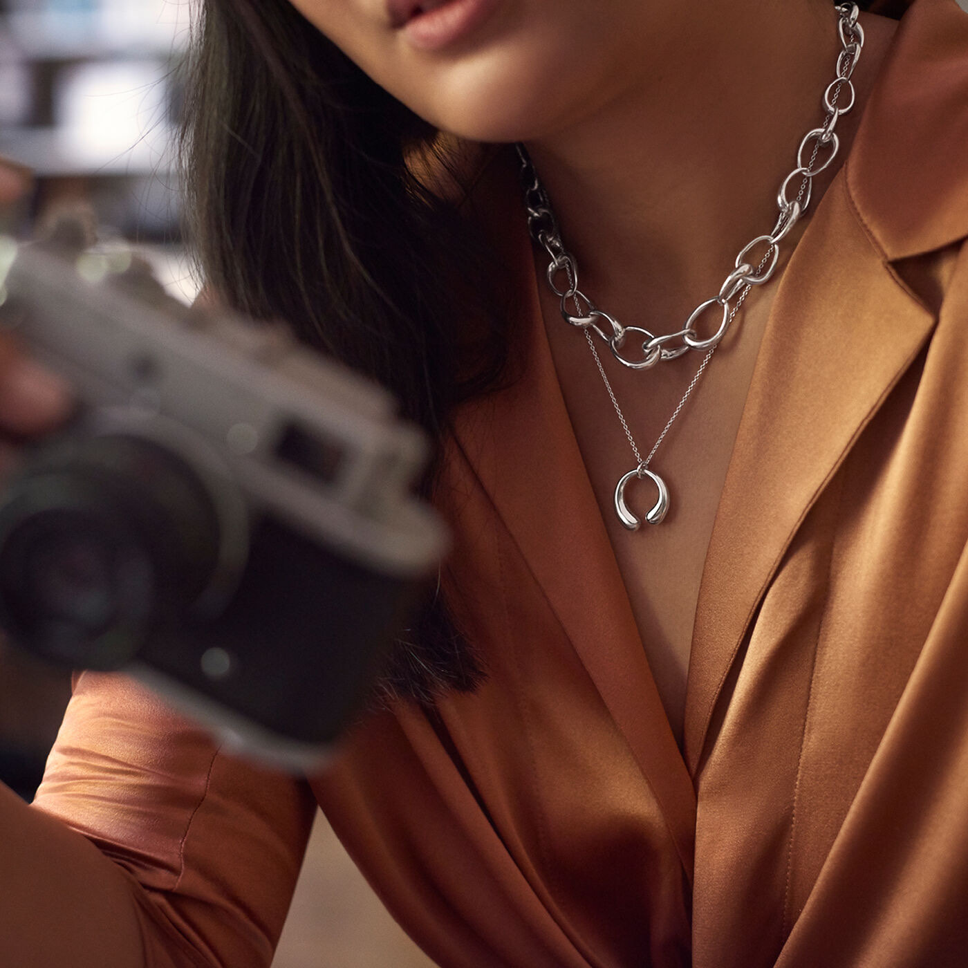 OFFSPRING GRADUATED LINK Halskæde Sølv