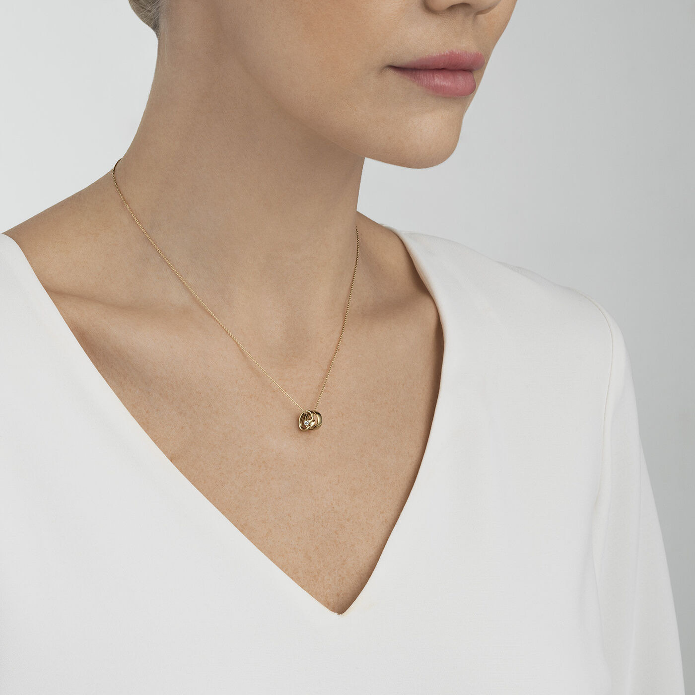 MAGIC CHARM Vedhæng Guld 2 DiamantS 0.06 ct