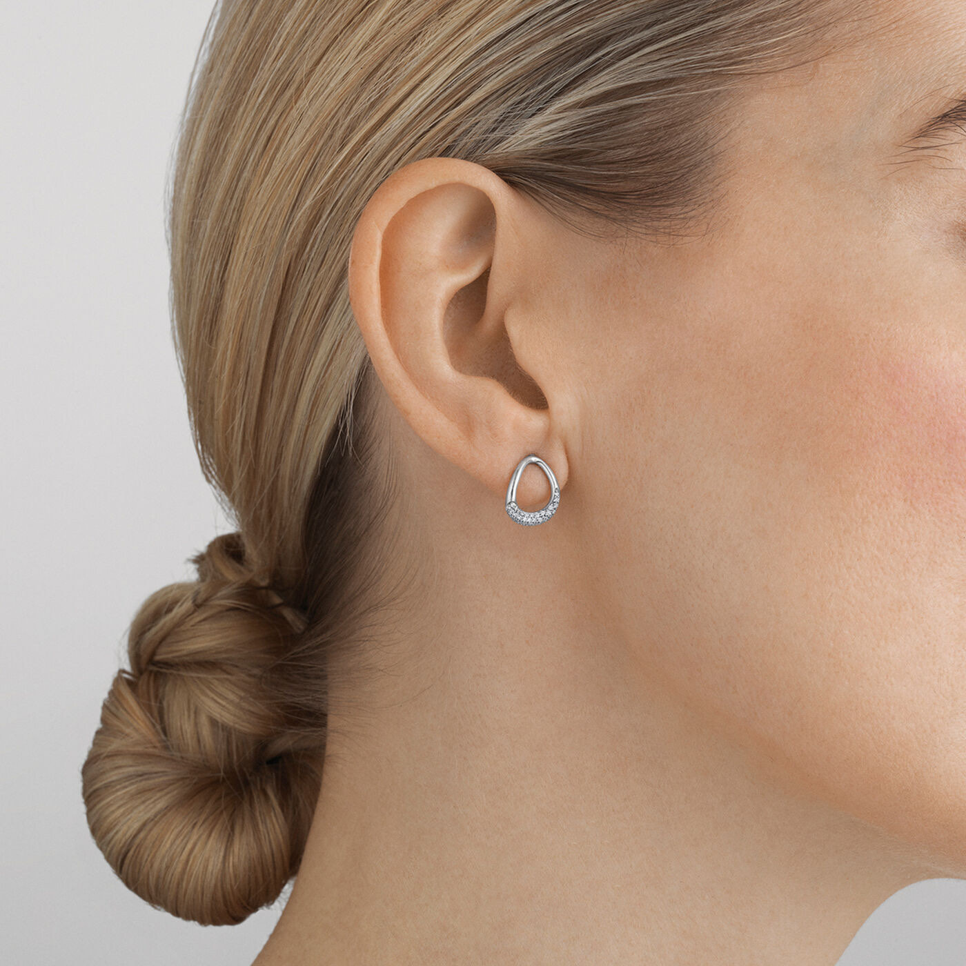 OFFSPRING Ørering Sølv Diamant PAVE 0.19 ct