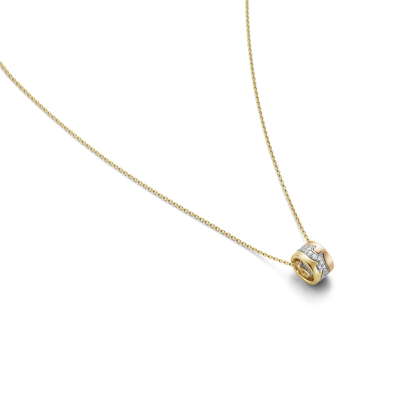 FUSION Vedhæng Guld Hvidguld Roséguld CENTRE PAVÉ 0.19 ct