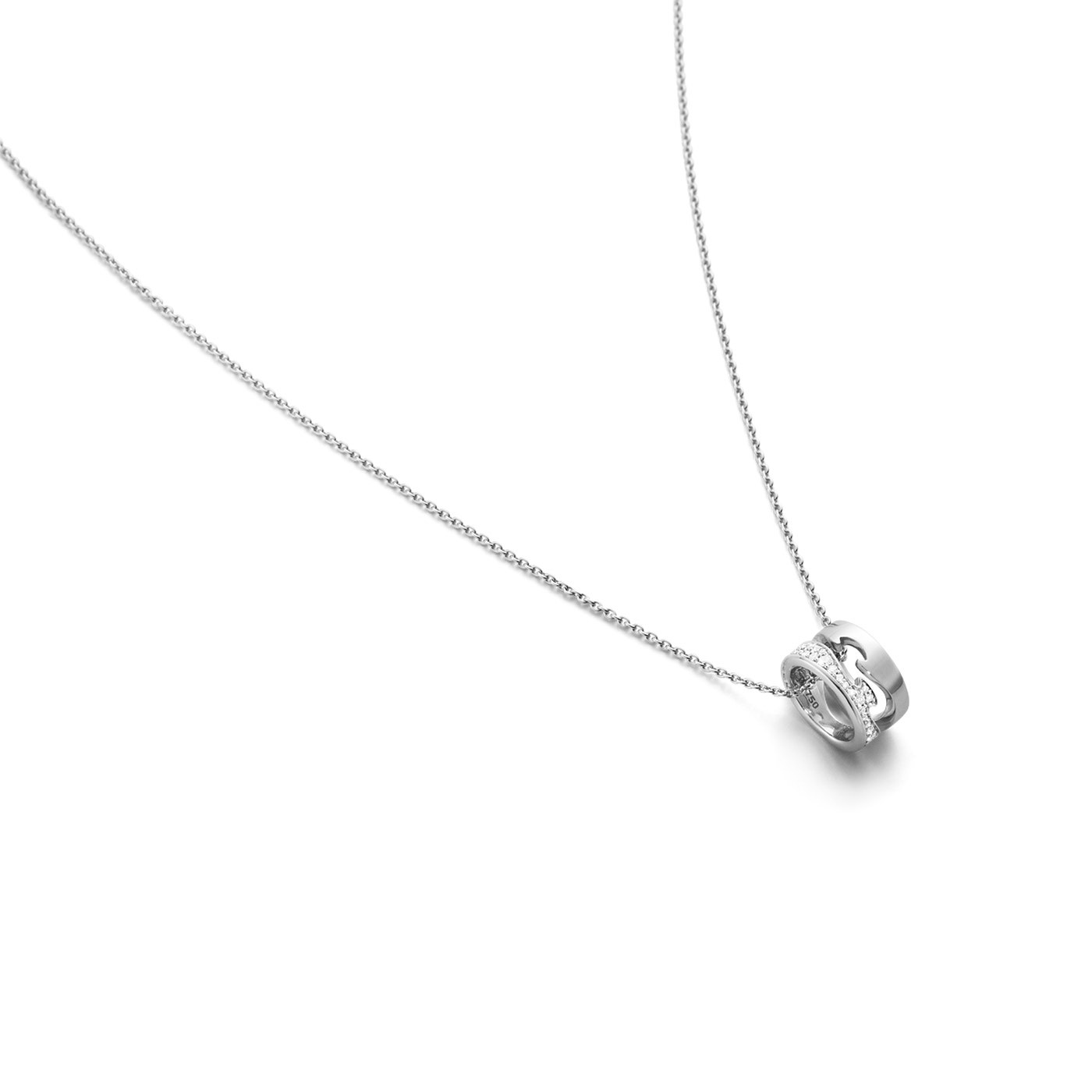 FUSION OPEN Vedhæng Hvidguld PAVÉ 0.22 CT