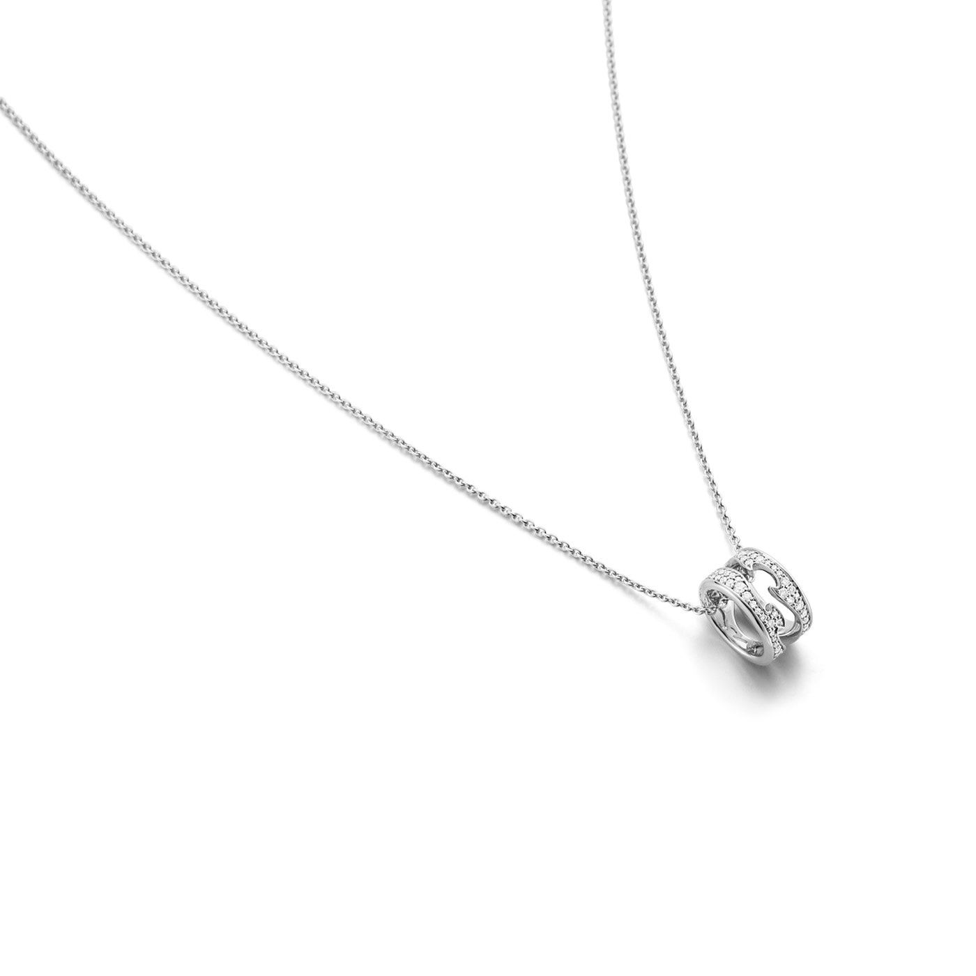 FUSION OPEN Vedhæng Hvidguld FULL PAVÉ 0.43 CT