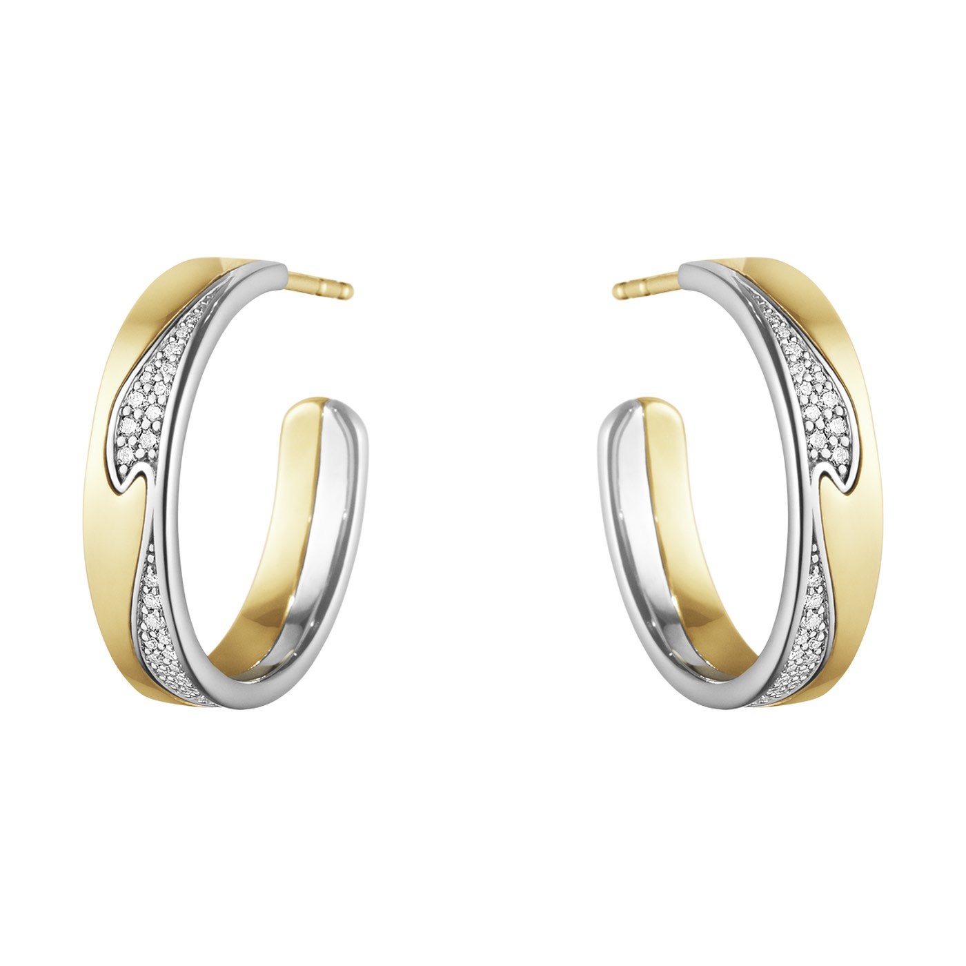 FUSION LA Roséguld Ørering Guld Hvidguld PAVÉ 0.21 ct