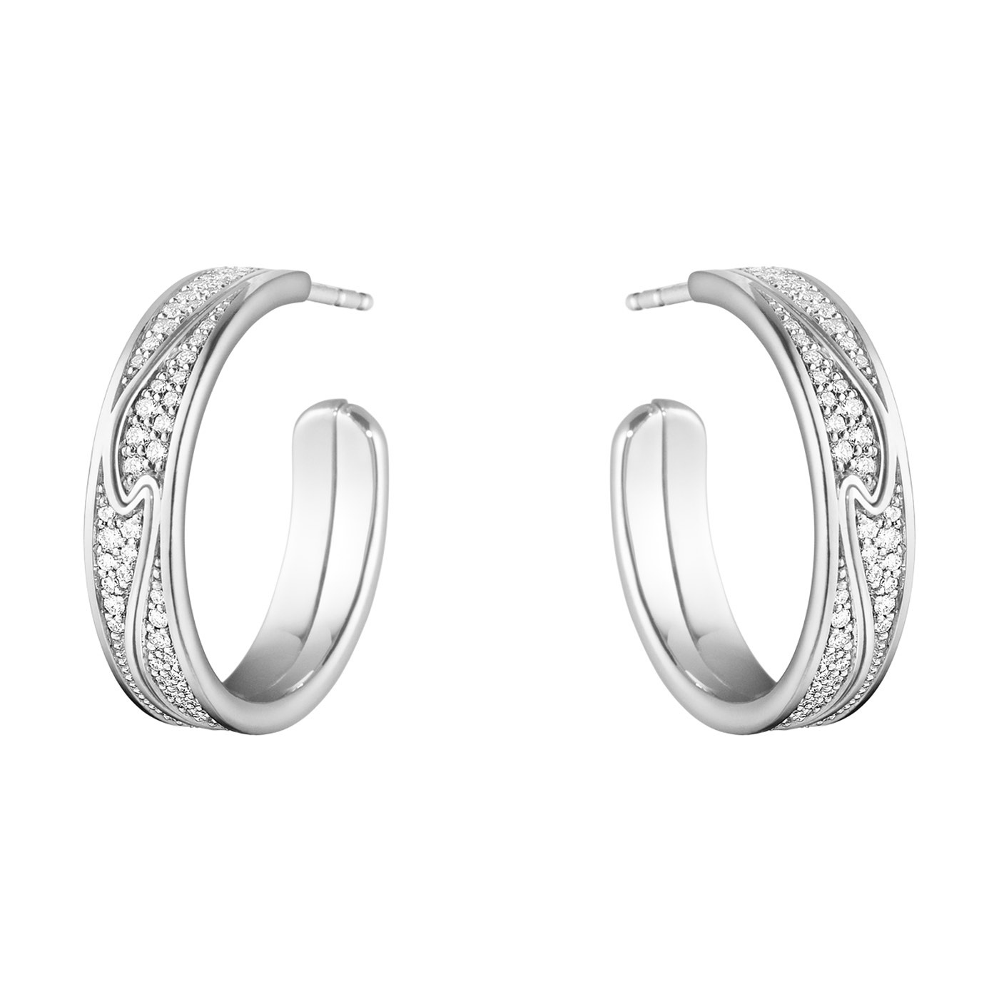 FUSION LA Roséguld Ørering Hvidguld FULL PAVÉ 0.54 CT