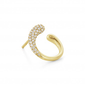 MERCY Ørering Guld Diamant PAVE 0.38 CT