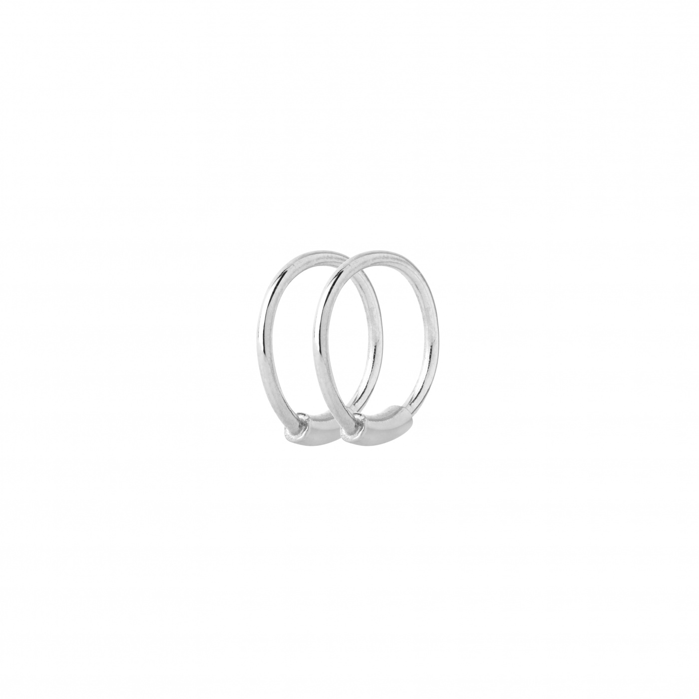 Basic 8 Hoops Silver