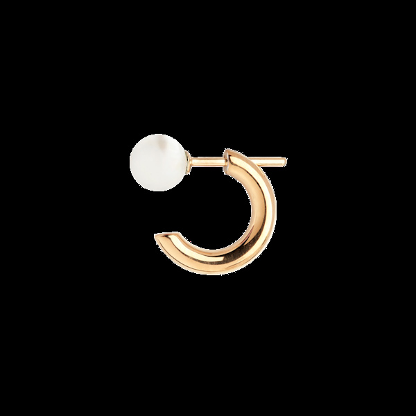 Frida Pearl Earring Goldplated Silver (one)