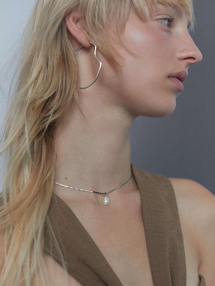 Copenhagen 50 Hoop Silver