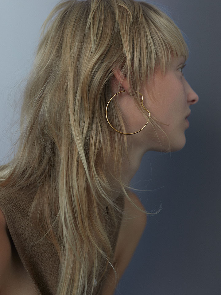 Copenhagen 50 Hoop Goldplated Silver