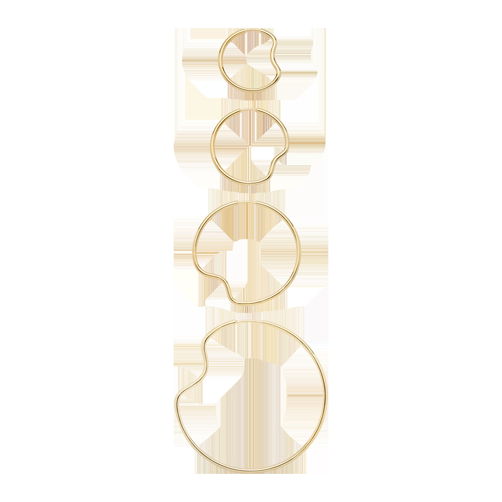 Copenhagen 50 Hoop Goldplated Silver