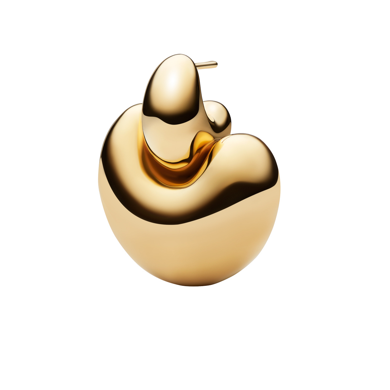 Tryvann Earring Goldplated Silver (ONE)